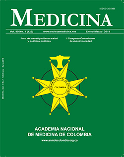 					Ver Vol. 40 Núm. 1 (2018): Revista Medicina 120
				